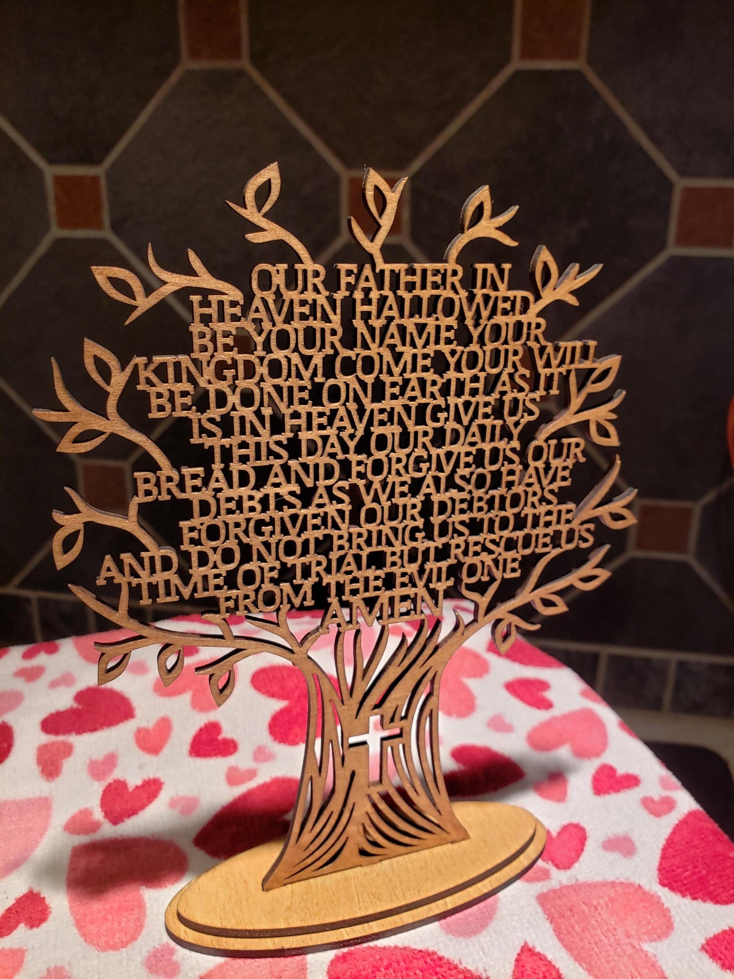 Interchangeable Bible Verse Sign Our Daily Bread Inspirational Gift Daily Scripture Sign Bible Verse Memorization Bible Verse Desk Sign