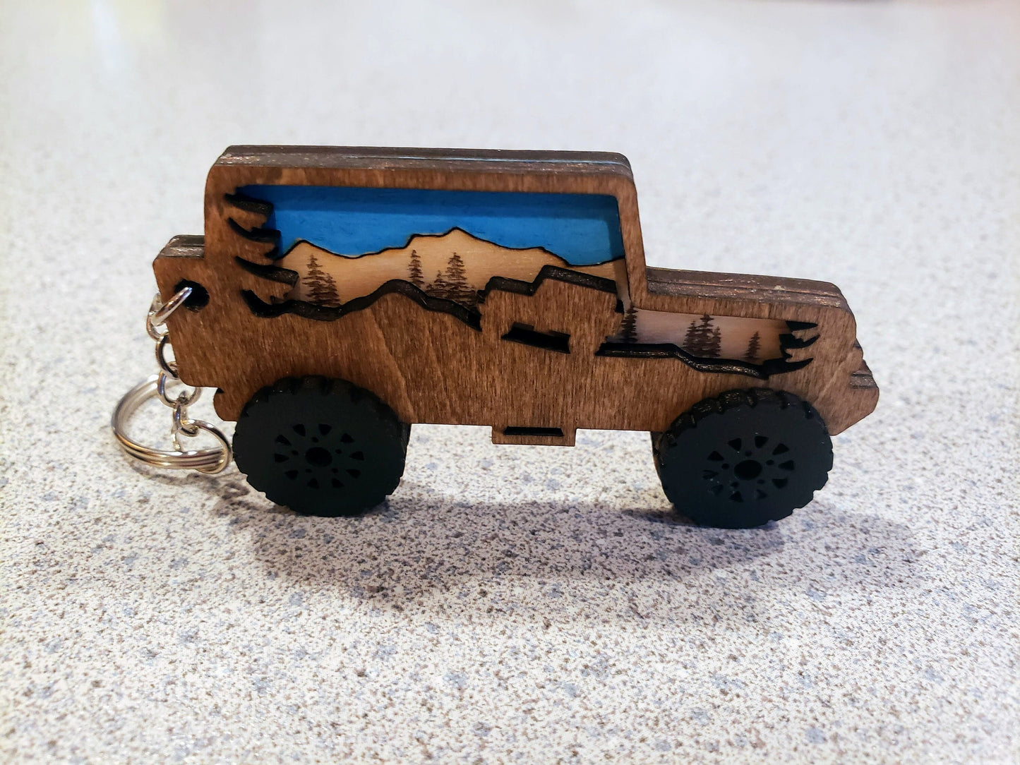 Offroad Keychain, Jeep Keychain, SUV Keychain, Off-Road Vehicle Keychain, Off Road Enthusiast Gift, Outdoor Enthusiast Gift, Jeep Lover