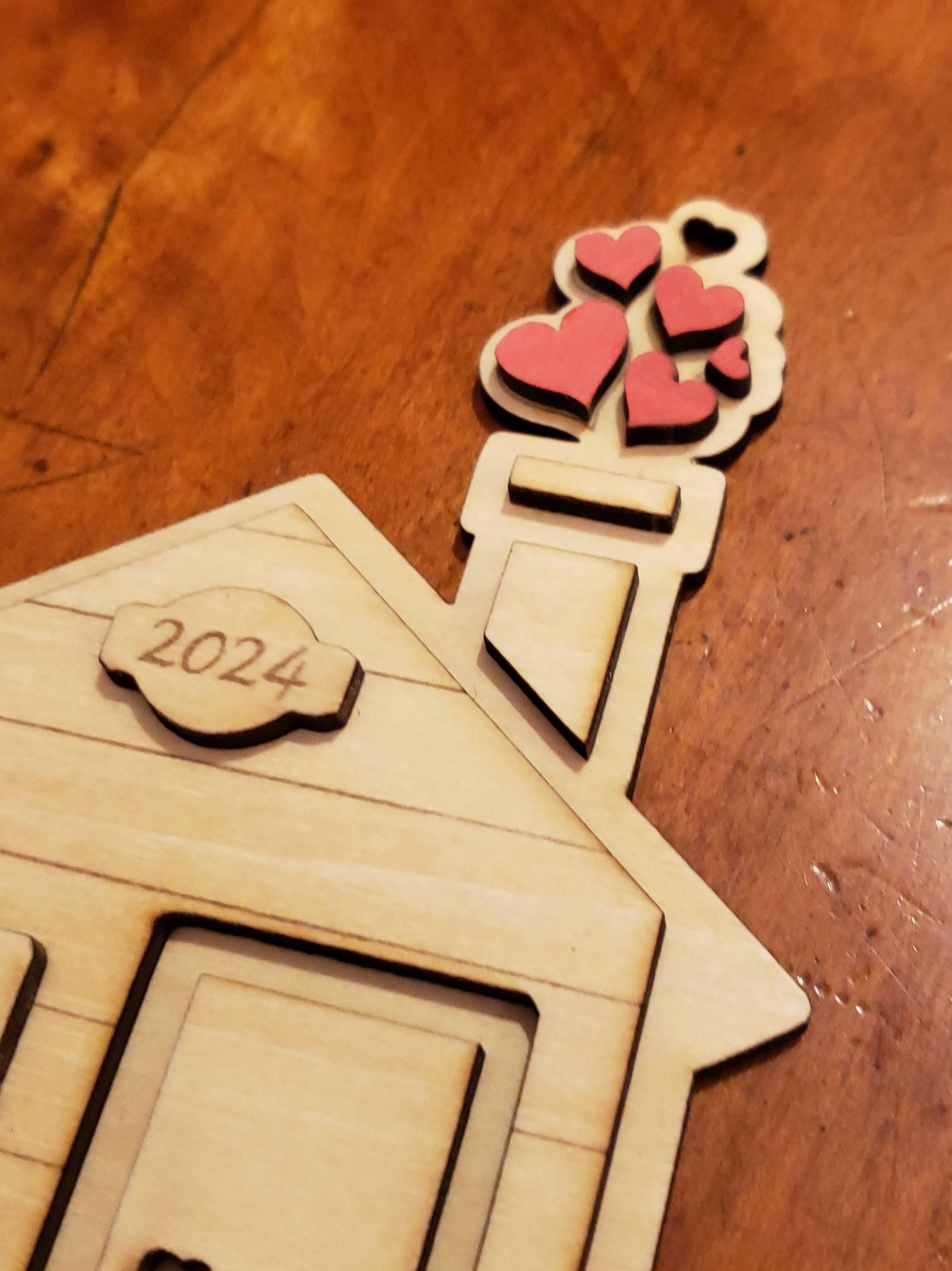 Personalized Home Ornament New Family Ornament Custom New Home Ornament Personalized All Wood Christmas Ornament Personalized Gift Giving