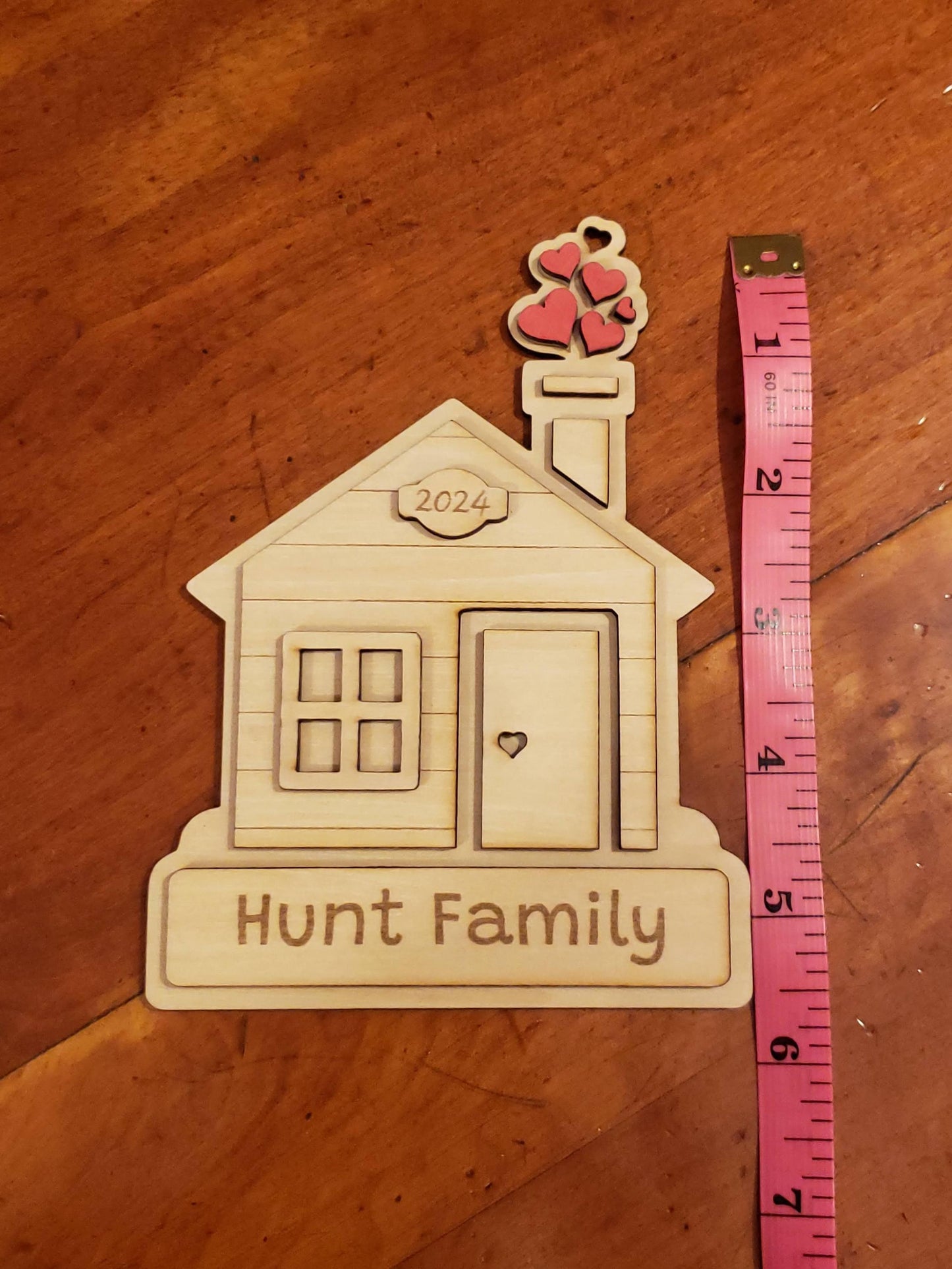 Personalized Home Ornament New Family Ornament Custom New Home Ornament Personalized All Wood Christmas Ornament Personalized Gift Giving