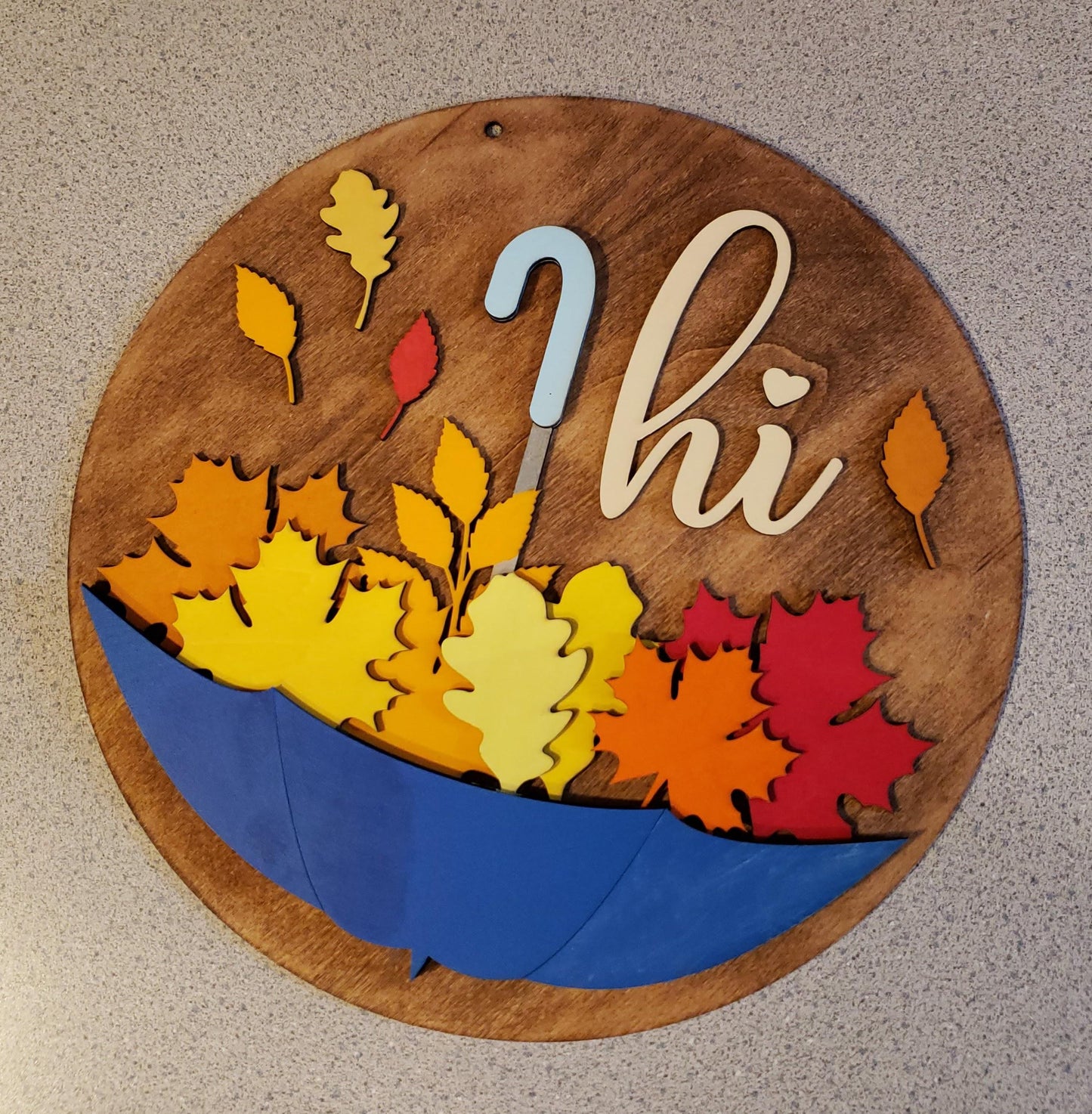 Fall Door Hanger, Fall Welcome Sign, Hello Fall, Autumn Leaves Door Hanger, Layered Wooden Porch Sign, Fall Decor, Layered Wooden Fall Sign