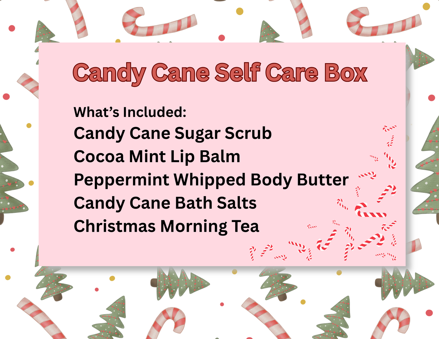 Candy Cane Self Care Box Set