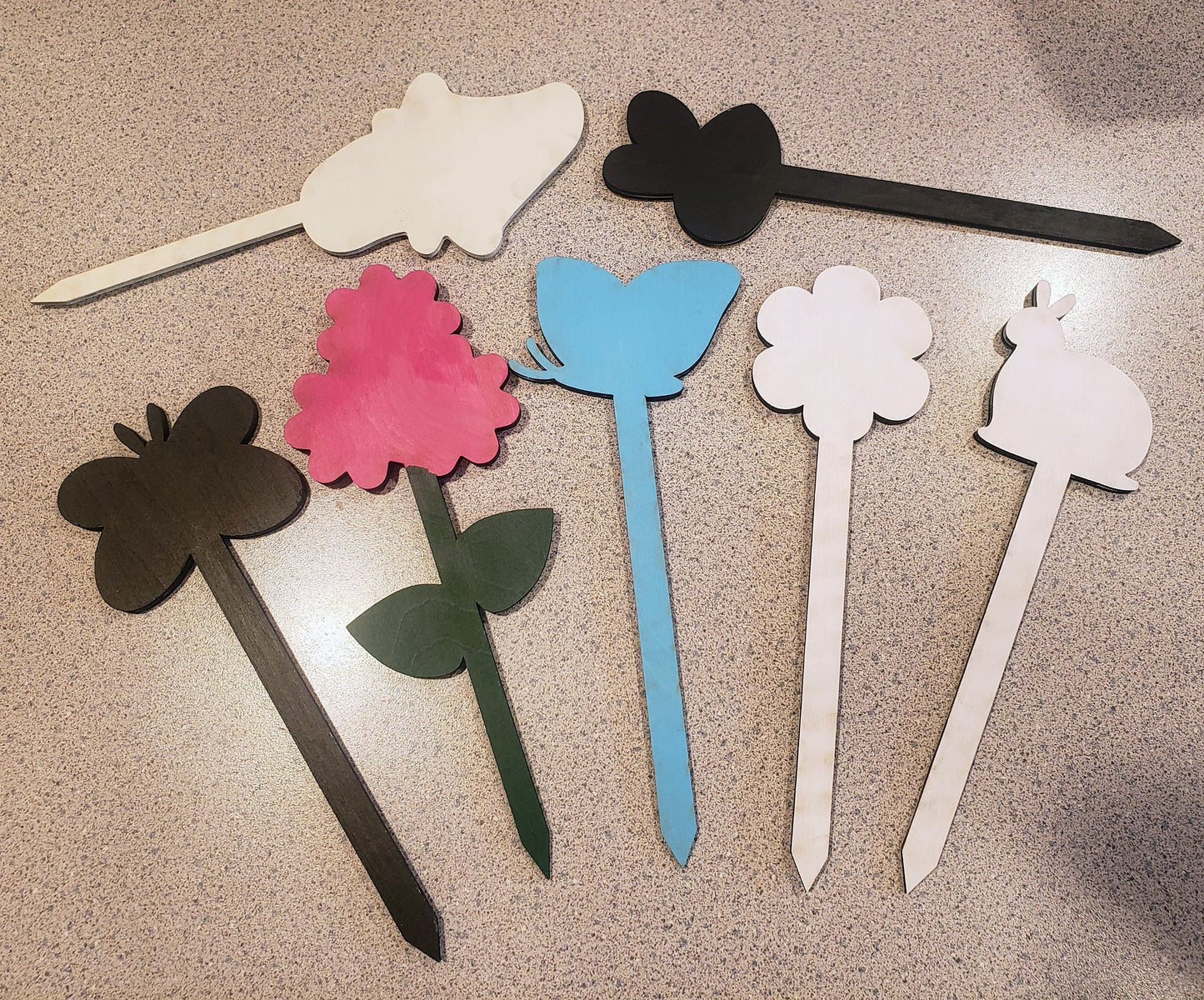 Garden Plant Stakes Colorful Plant Stakes Potted Plant Decor Colored Garden Stakes Garden Markers -  Plant Accessories Wooden Plant Stake