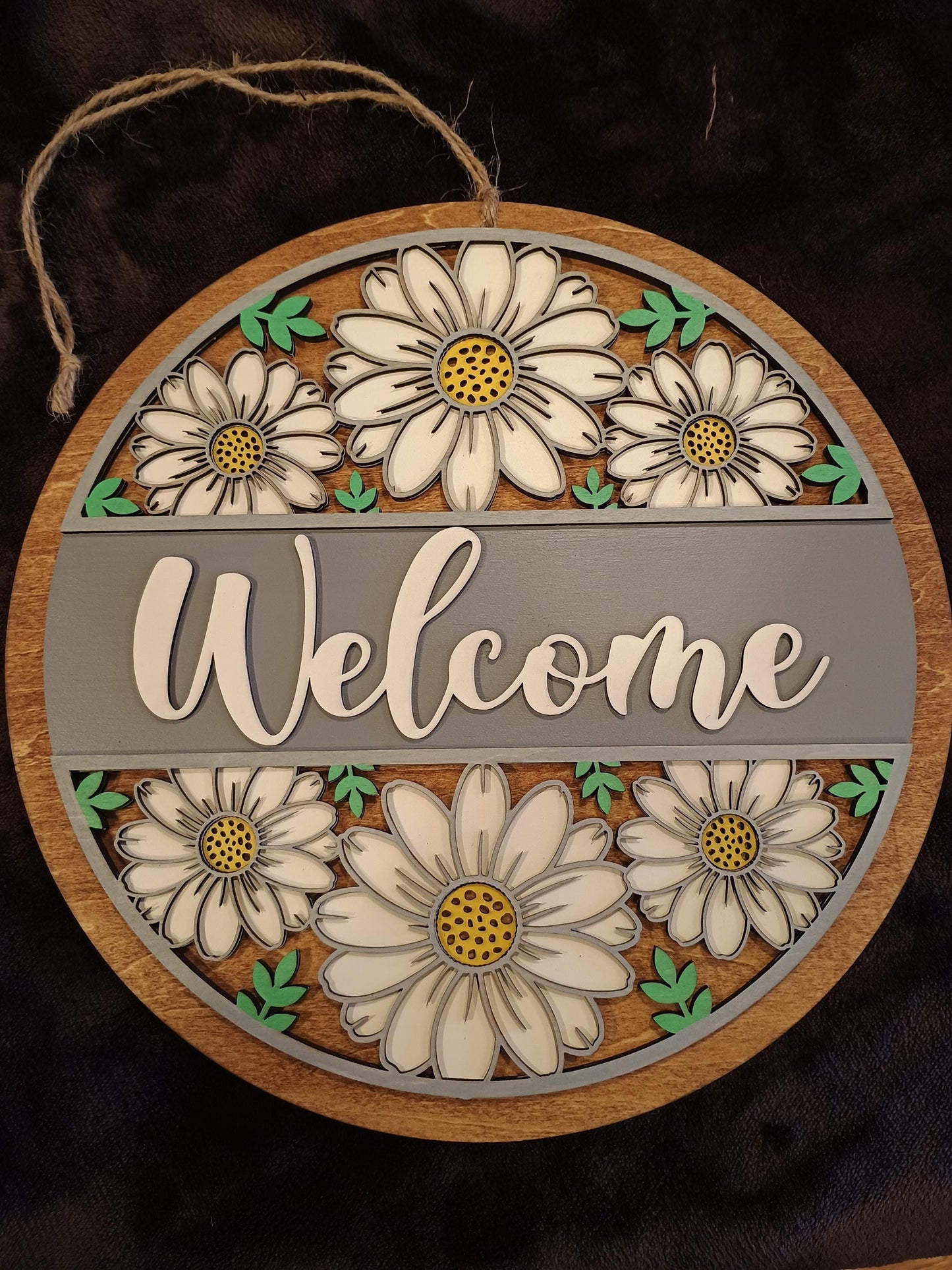 Fall Door Hanger, Fall Welcome Sign, Hello Fall, Autumn Leaves Door Hanger, Layered Wooden Porch Sign, Fall Decor, Layered Wooden Fall Sign