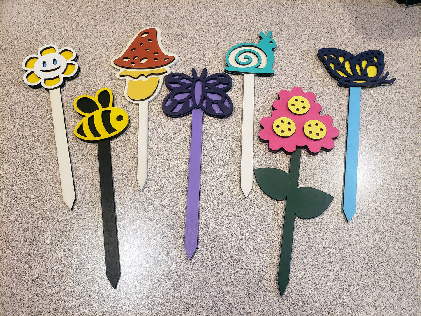 Garden Plant Stakes Colorful Plant Stakes Potted Plant Decor Colored Garden Stakes Garden Markers -  Plant Accessories Wooden Plant Stake